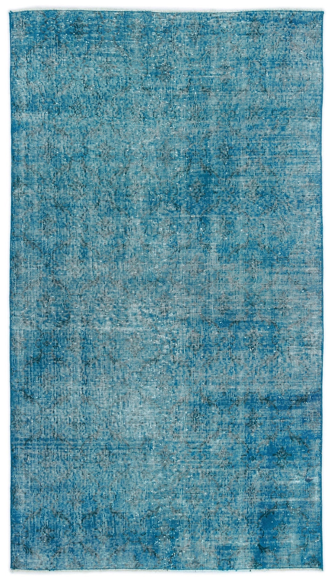 Athens Turquoise Tumbled Wool Hand Woven Carpet 119 x 210