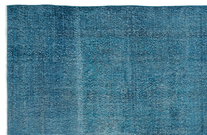 Athens Turquoise Tumbled Wool Hand Woven Carpet 210 x 320