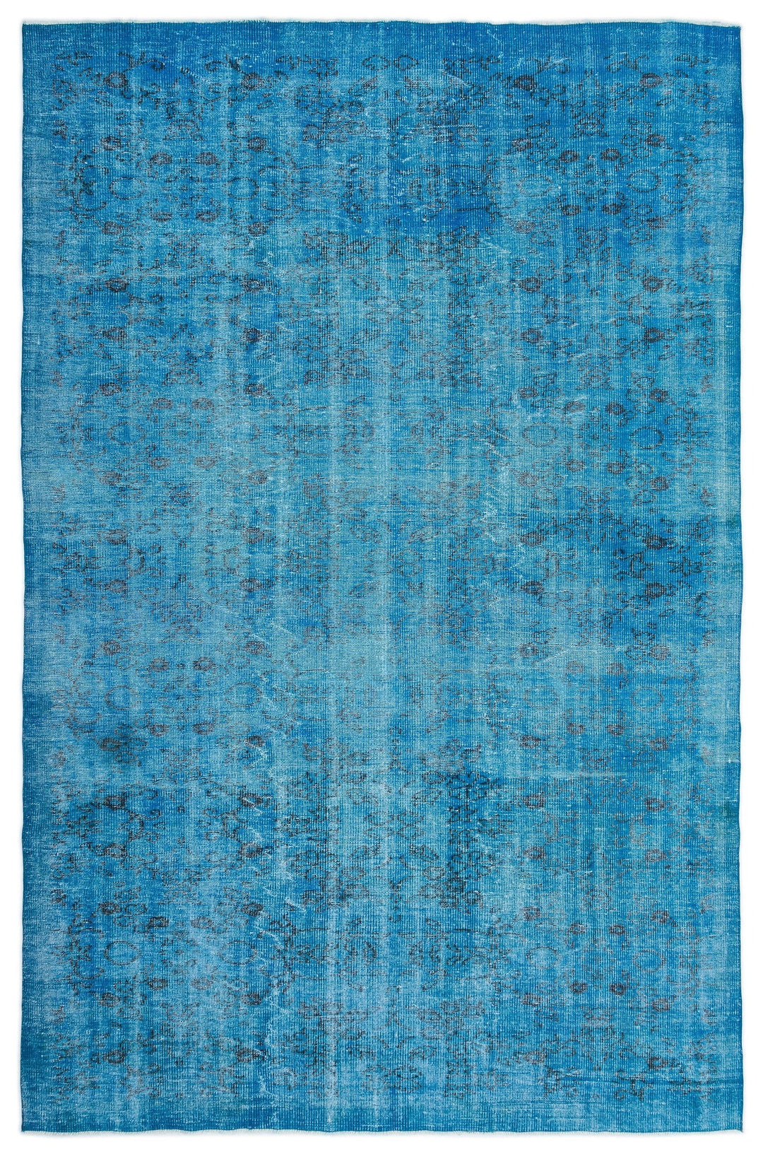 Athens Turquoise Tumbled Wool Hand Woven Carpet 211 x 323