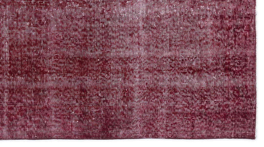 Athens Red Tumbled Wool Hand Woven Carpet 112 x 210