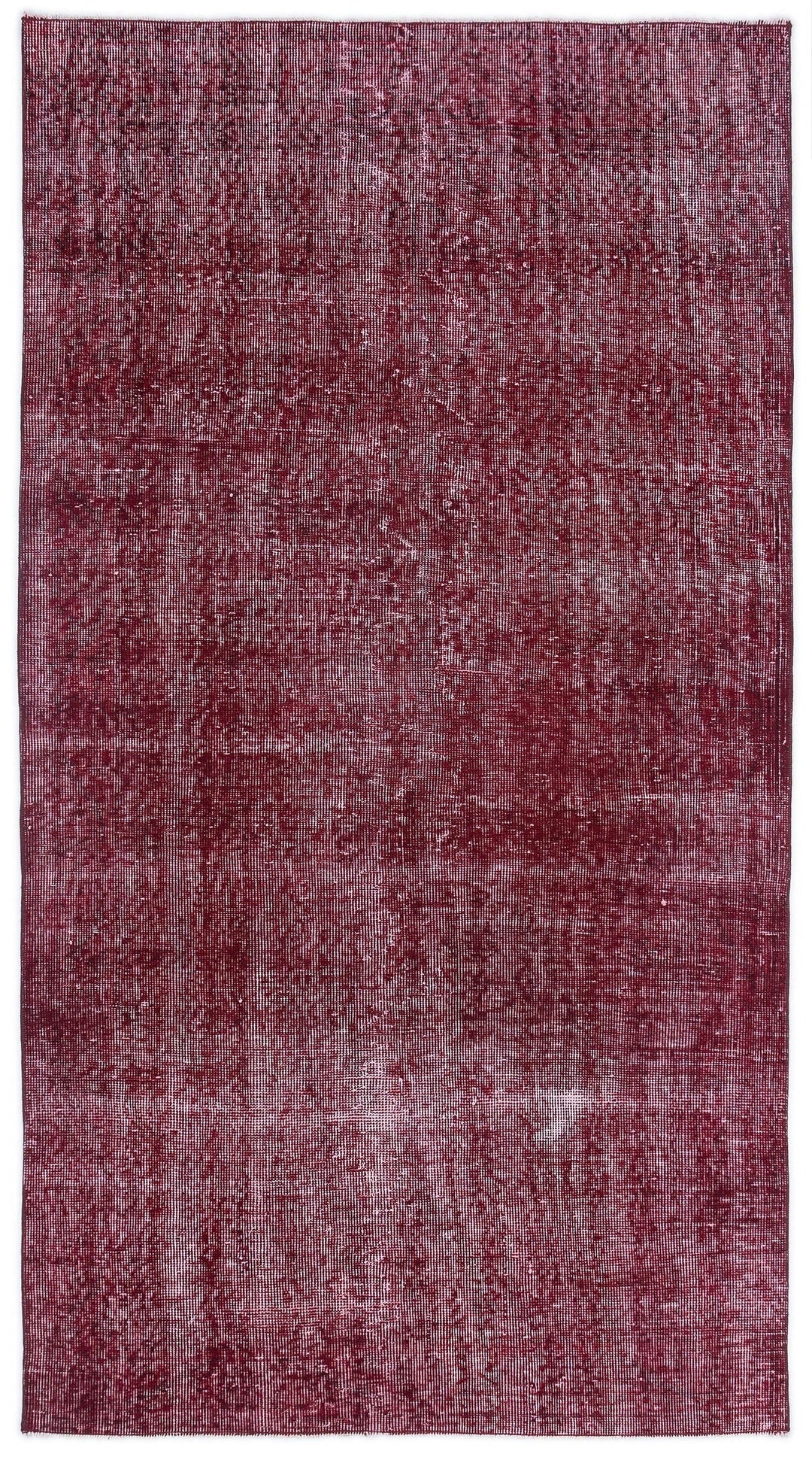 Athens Red Tumbled Wool Hand Woven Carpet 112 x 210