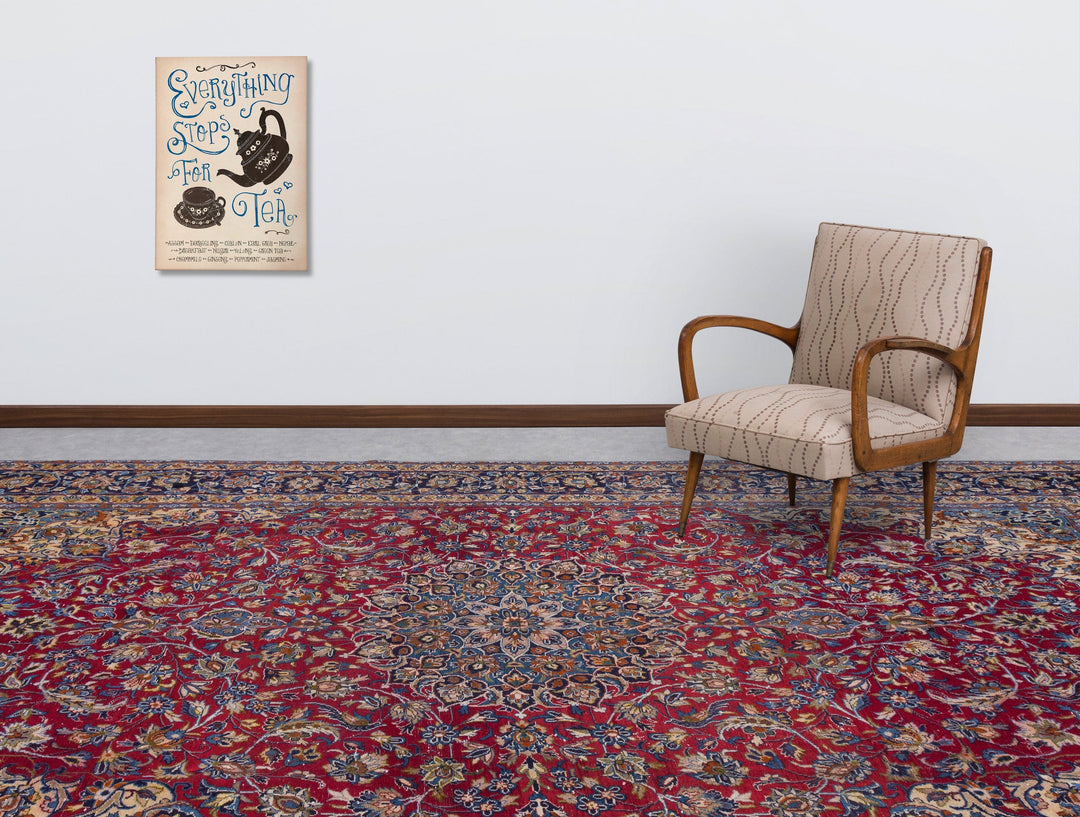 Epirus Red Tumbled Wool Hand Woven Carpet 283 x 410