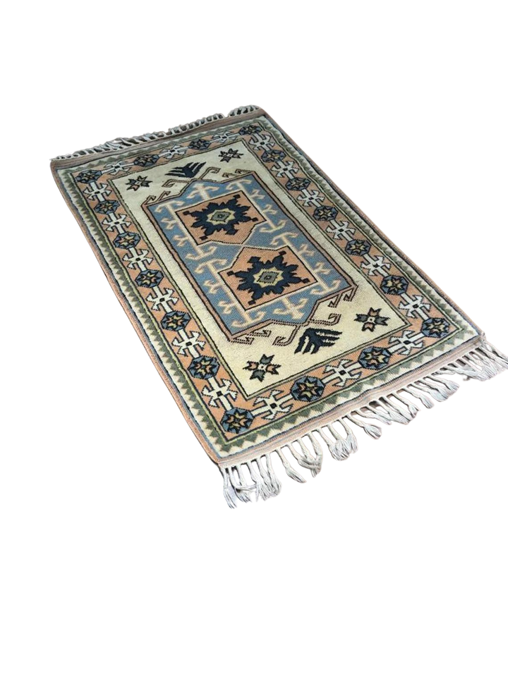 Handwoven Wool Kilim from Balıkesir Sındırgı - (1.64 ft X 4.92 ft) (50 cm x 150 cm)