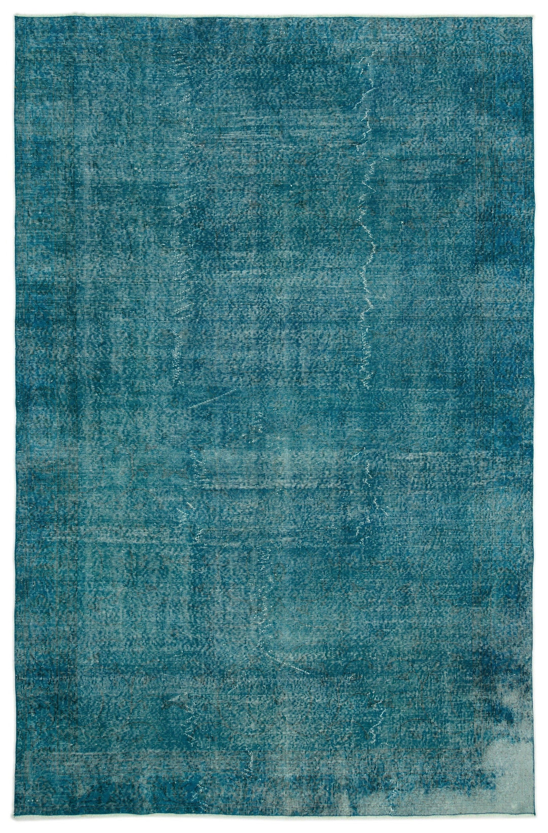 Athens Turquoise Tumbled Wool Hand Woven Carpet 195 x 295