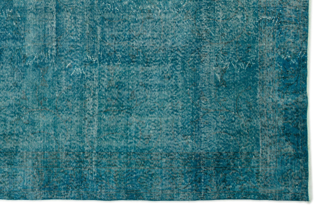 Athens Turquoise Tumbled Wool Hand Woven Carpet 195 x 295