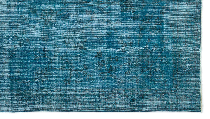 Athens Turquoise Tumbled Wool Hand Woven Carpet 146 x 260
