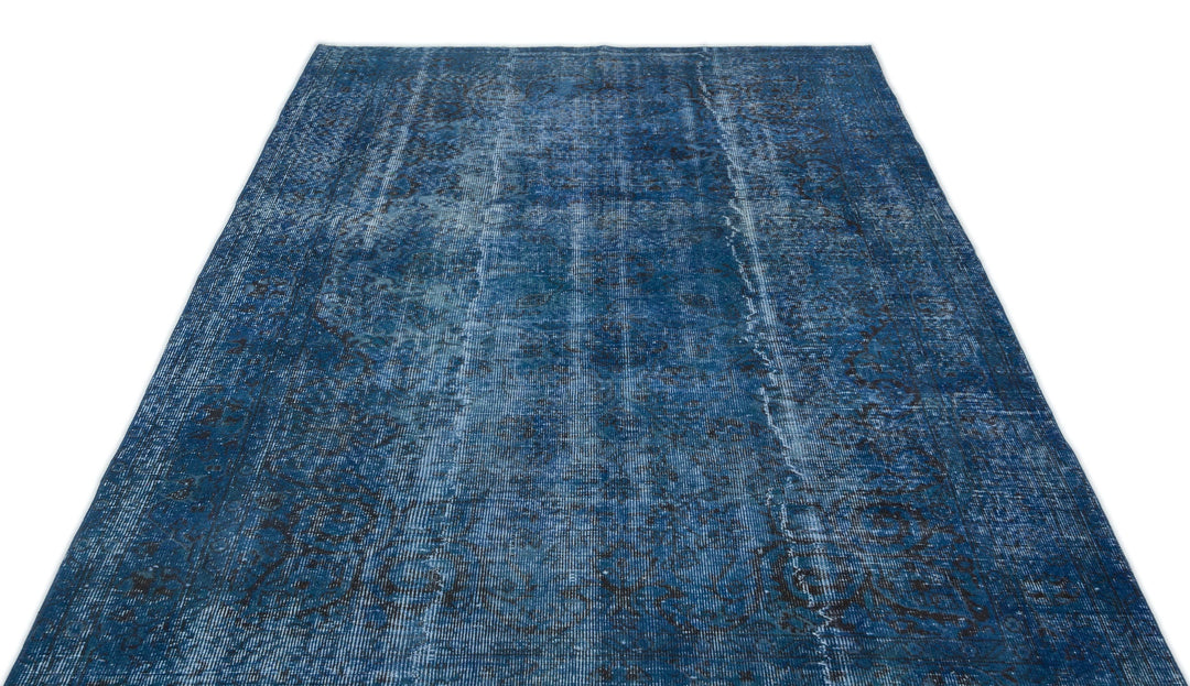 Athens Turquoise Tumbled Wool Hand Woven Carpet 167 x 262