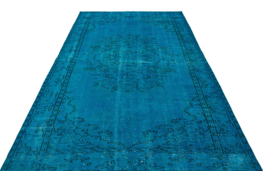 Athens Turquoise Tumbled Wool Hand Woven Rug 174 x 285