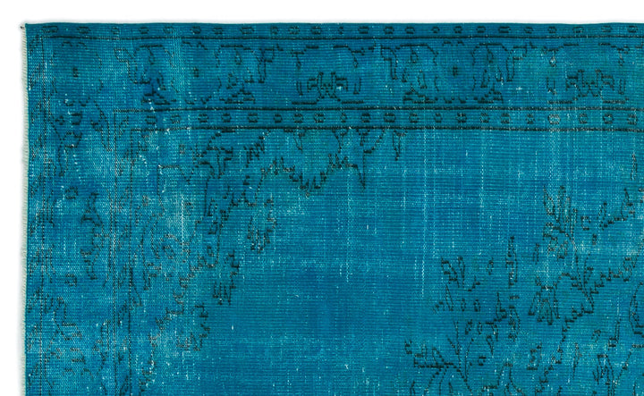 Athens Turquoise Tumbled Wool Hand Woven Rug 174 x 285