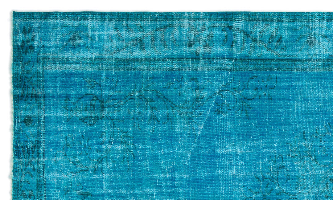 Athens Turquoise Tumbled Wool Hand Woven Rug 181 x 308