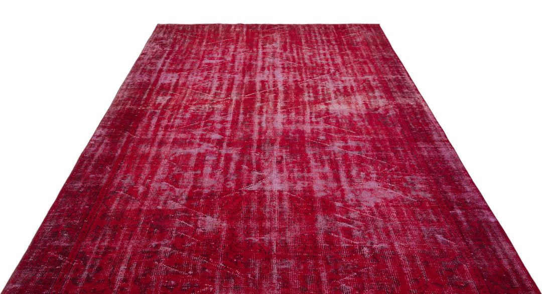 Athens Red Tumbled Wool Hand Woven Carpet 209 x 320