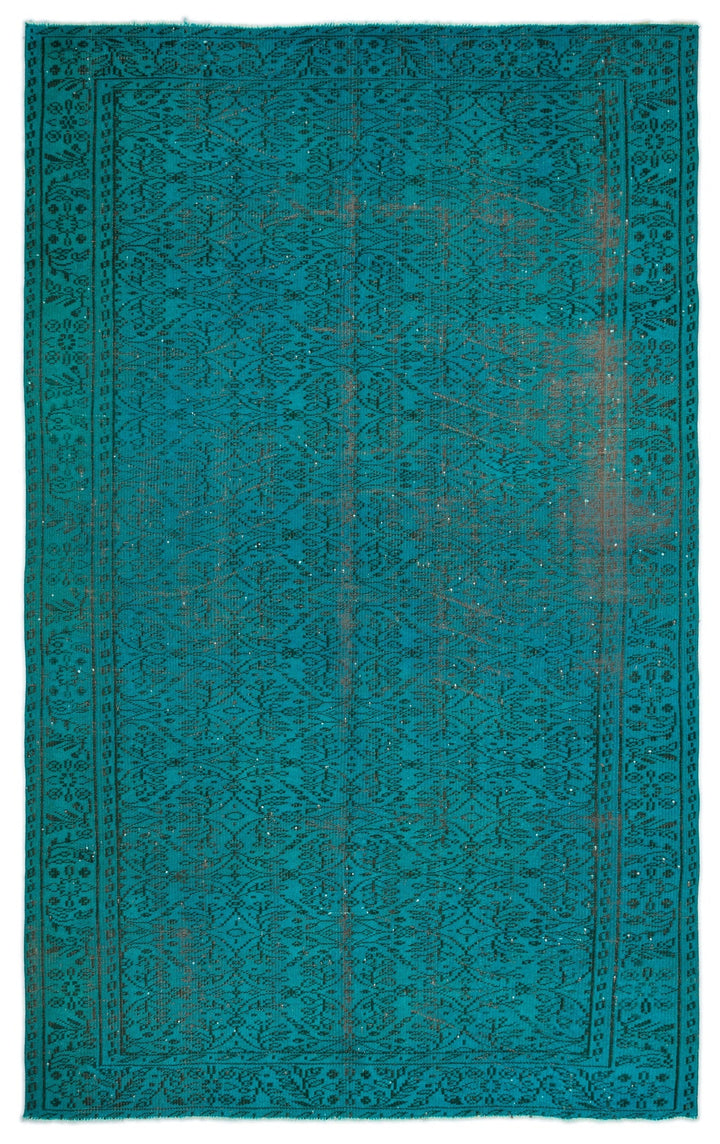 Athens Turquoise Tumbled Wool Hand Woven Rug 176 x 287