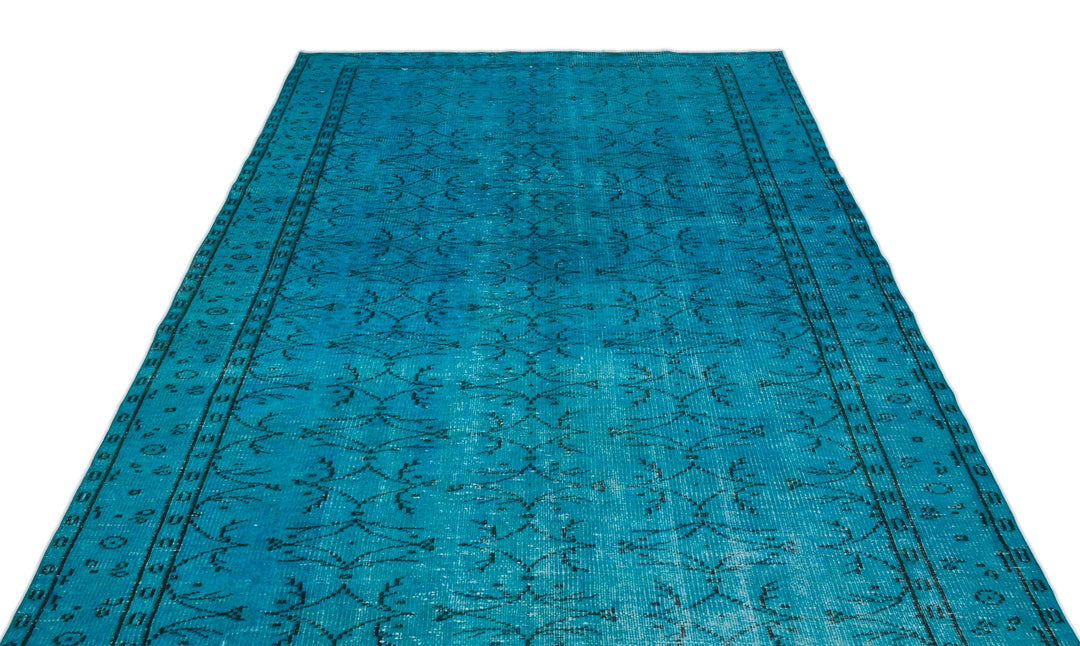 Athens Turquoise Tumbled Wool Hand Woven Rug 177 x 289