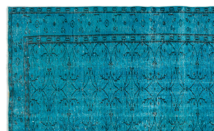 Athens Turquoise Tumbled Wool Hand Woven Rug 177 x 289