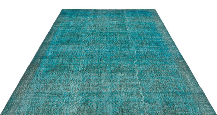 Athens Turquoise Tumbled Wool Hand Woven Carpet 210 x 307