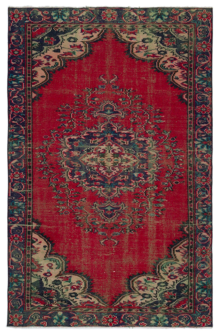 Athens Red Tumbled Wool Hand Woven Carpet 168 x 250