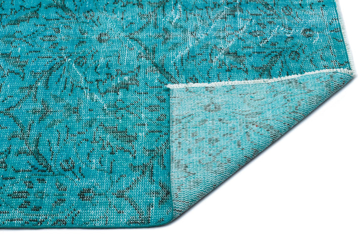 Athens Turquoise Tumbled Wool Hand Woven Rug 178 x 282
