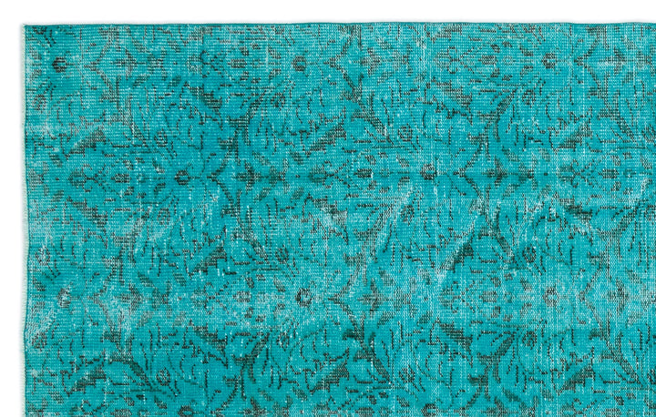 Athens Turquoise Tumbled Wool Hand Woven Rug 178 x 282
