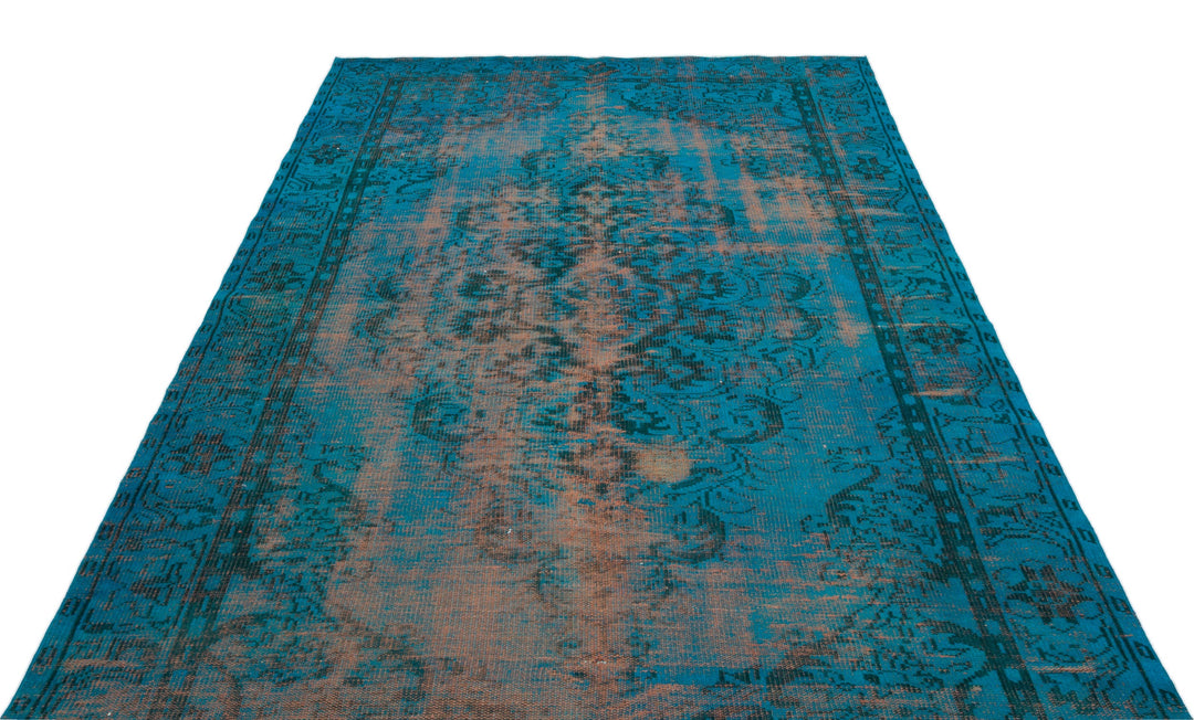 Athens Turquoise Tumbled Wool Hand Woven Rug 174 x 306