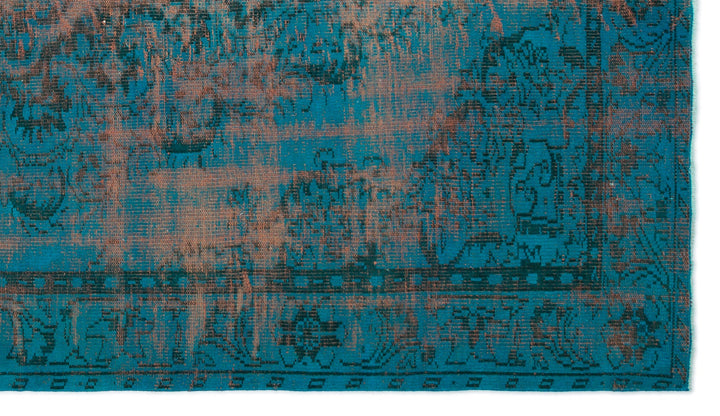 Athens Turquoise Tumbled Wool Hand Woven Rug 174 x 306