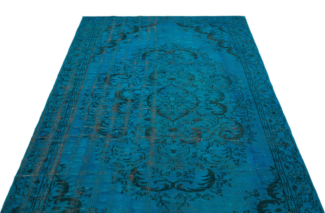 Athens Turquoise Tumbled Wool Hand Woven Carpet 163 x 298