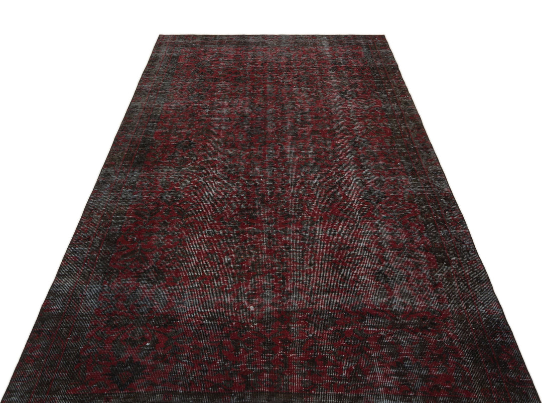 Athens Red Tumbled Wool Hand Woven Carpet 148 x 277