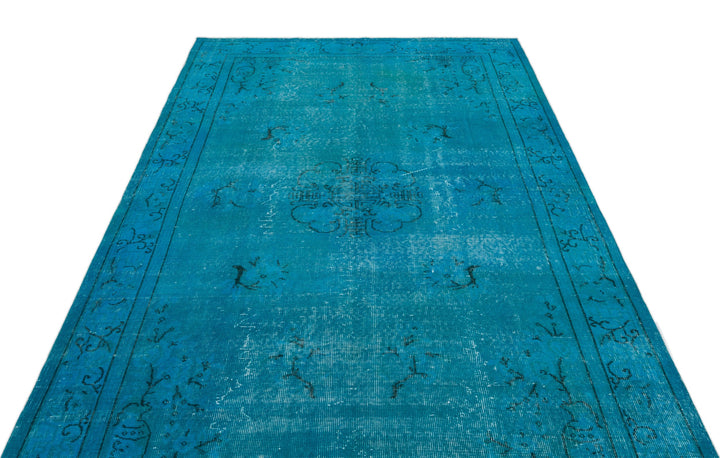 Athens Turquoise Tumbled Wool Hand Woven Rug 166 x 289