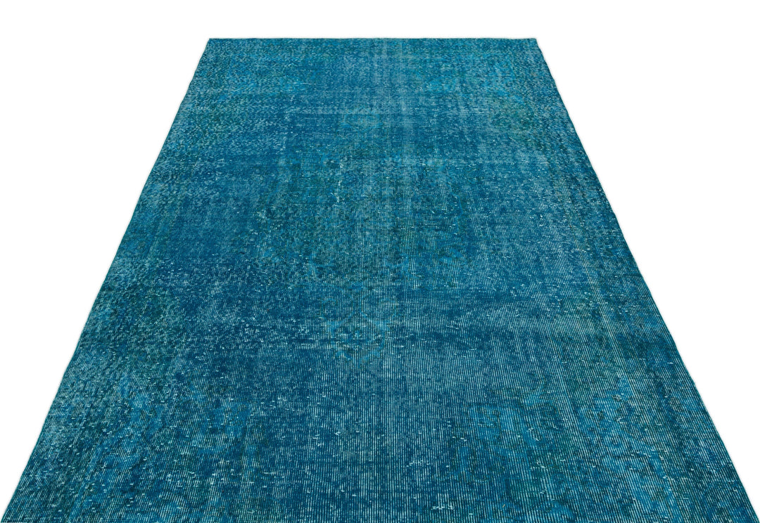 Athens Turquoise Tumbled Wool Hand Woven Carpet 156 x 260