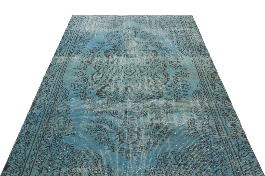 Athens Turquoise Tumbled Wool Hand Woven Carpet 160 x 285
