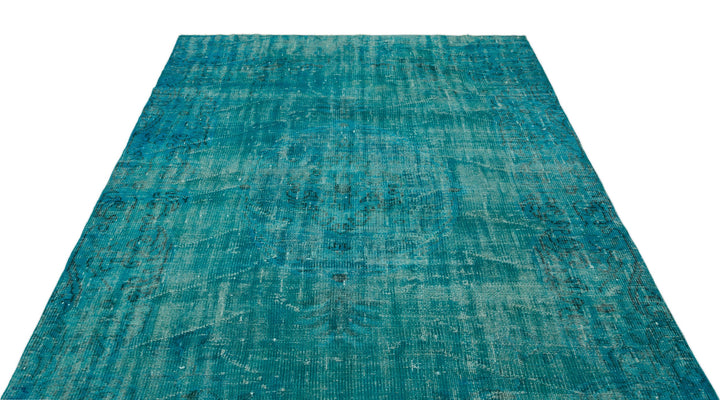 Athens Turquoise Tumbled Wool Hand Woven Rug 174 x 267