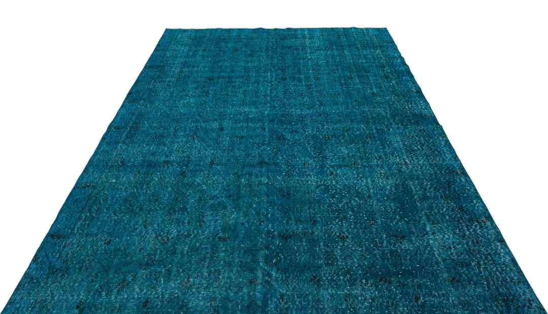 Athens Turquoise Tumbled Wool Hand Woven Rug 190 x 296