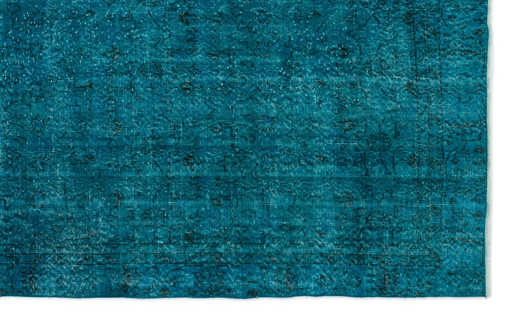 Athens Turquoise Tumbled Wool Hand Woven Rug 190 x 296