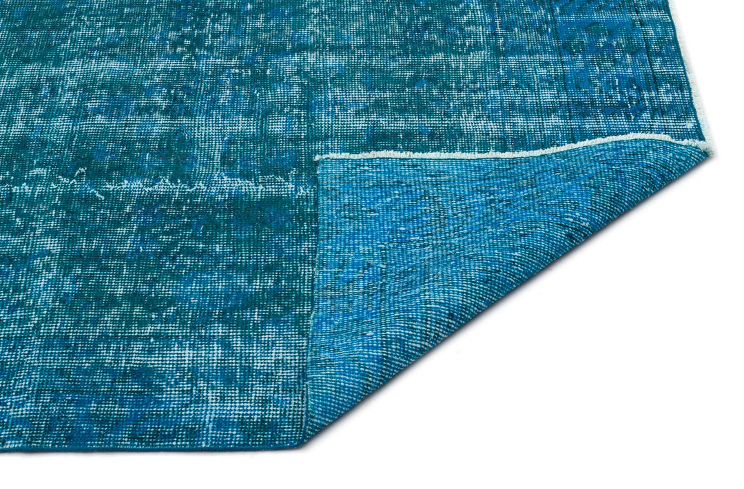 Athens Turquoise Tumbled Wool Hand Woven Rug 180 x 277
