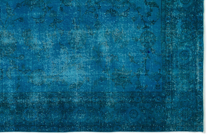 Athens Turquoise Tumbled Wool Hand Woven Rug 189 x 288