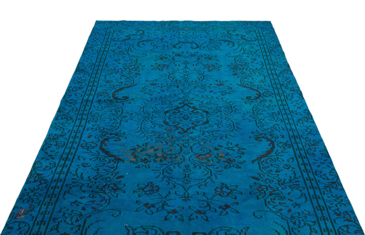 Athens Turquoise Tumbled Wool Hand Woven Carpet 154 x 270