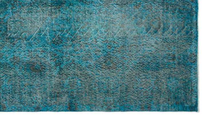 Athens Turquoise Tumbled Wool Hand Woven Rug 172 x 301