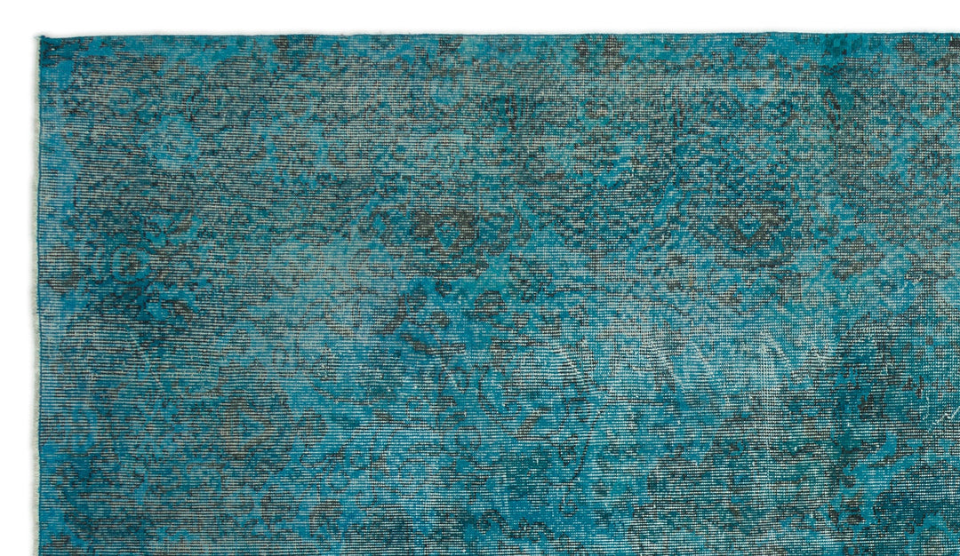 Athens Turquoise Tumbled Wool Hand Woven Rug 172 x 301