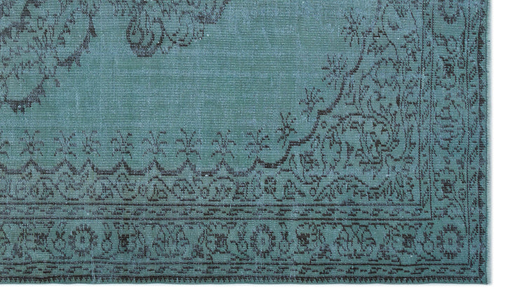 Athens Turquoise Tumbled Wool Hand Woven Rug 176 x 300
