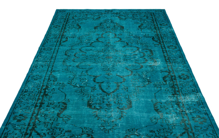 Athens Turquoise Tumbled Wool Hand Woven Rug 177 x 295