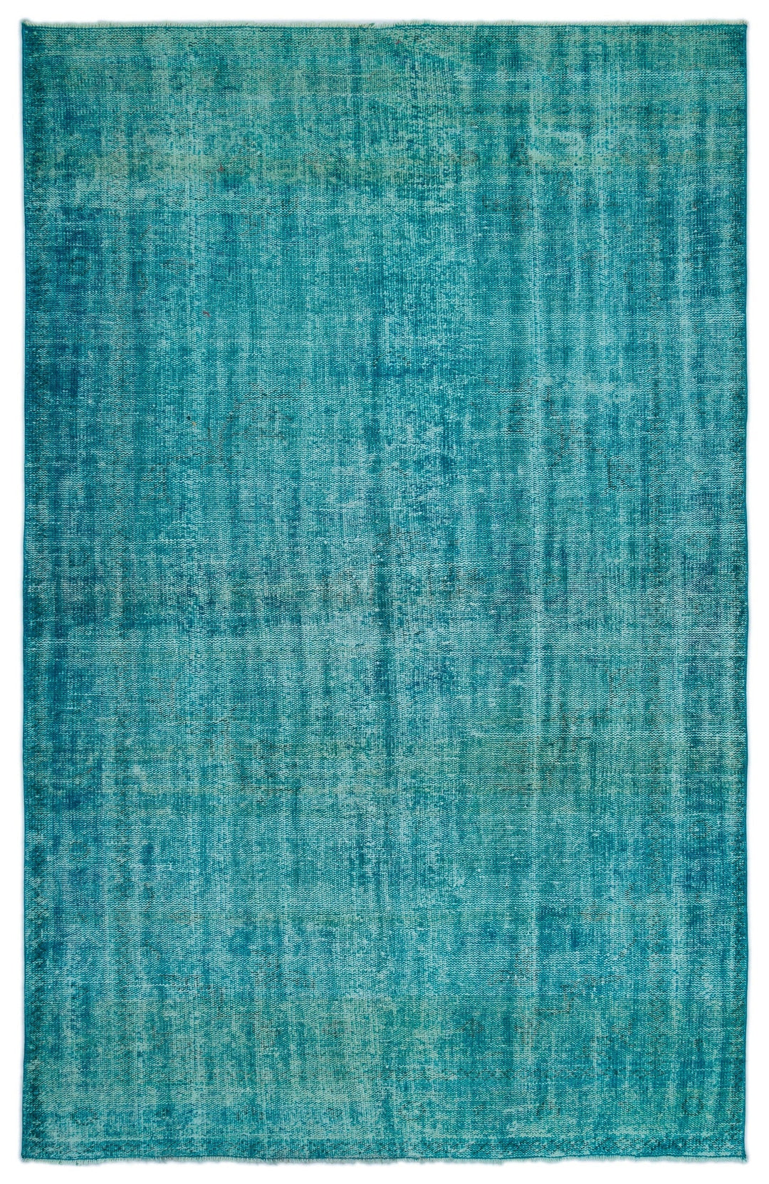 Athens Turquoise Tumbled Wool Hand Woven Rug 180 x 275