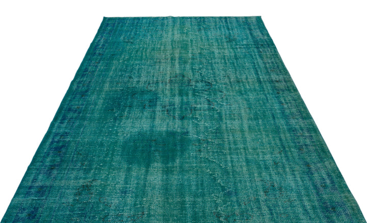 Athens Turquoise Tumbled Wool Hand Woven Rug 187 x 276