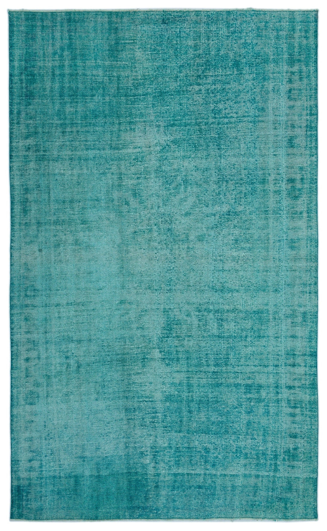 Athens Turquoise Tumbled Wool Hand Woven Rug 191 x 320