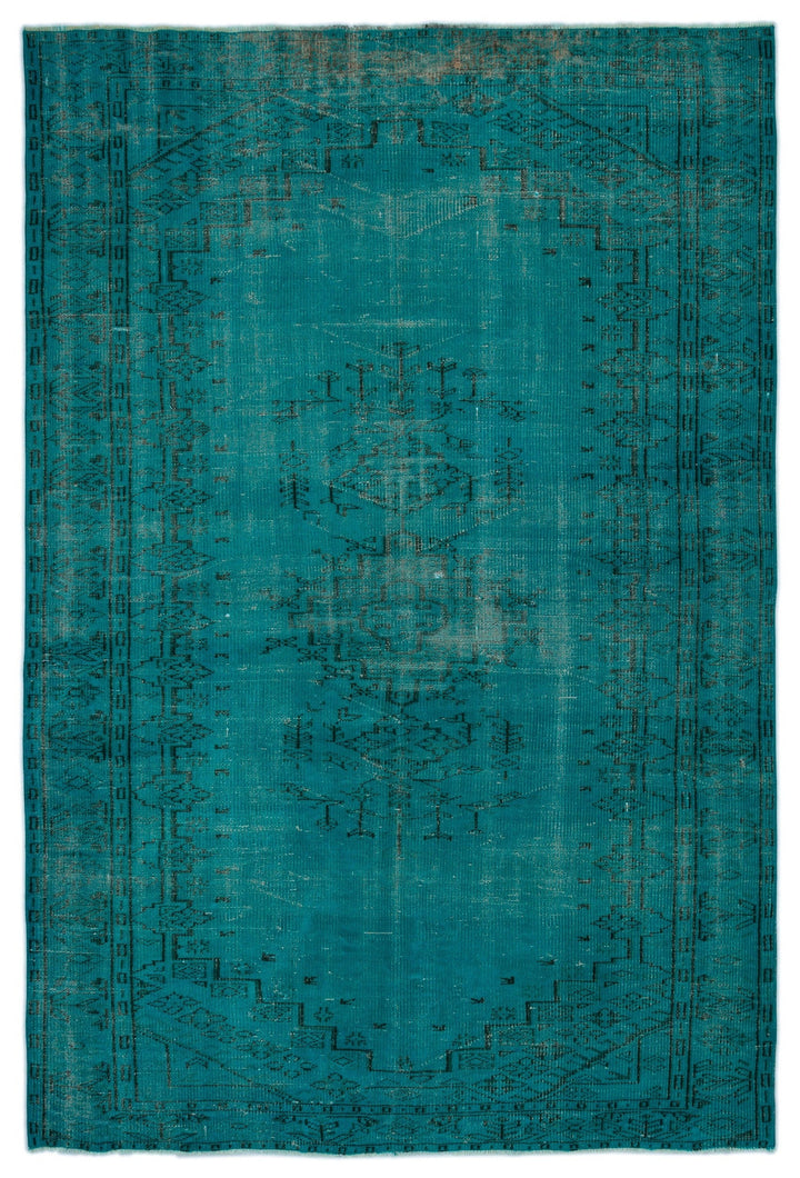 Athens Turquoise Tumbled Wool Hand Woven Rug 173 x 258