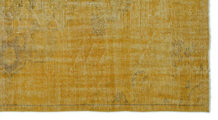 Athens Yellow Tumbled Wool Hand Woven Carpet 145 x 270