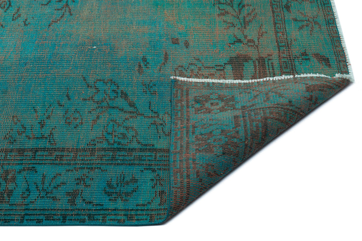 Athens Turquoise Tumbled Wool Hand Woven Rug 174 x 263