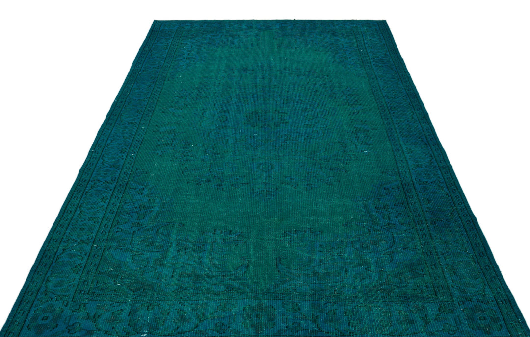 Athens Turquoise Tumbled Wool Hand Woven Rug 182 x 284