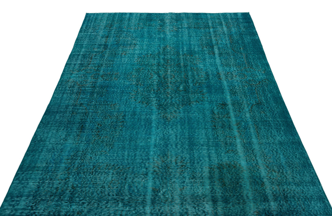 Athens Turquoise Tumbled Wool Hand Woven Rug 172 x 265