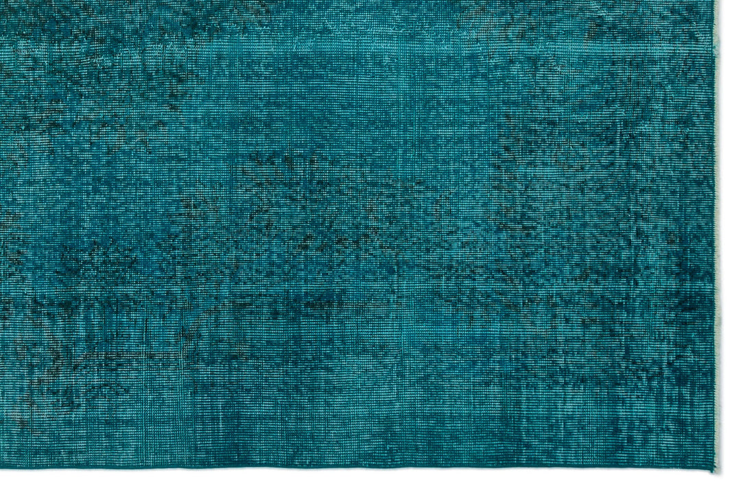 Athens Turquoise Tumbled Wool Hand Woven Rug 172 x 265