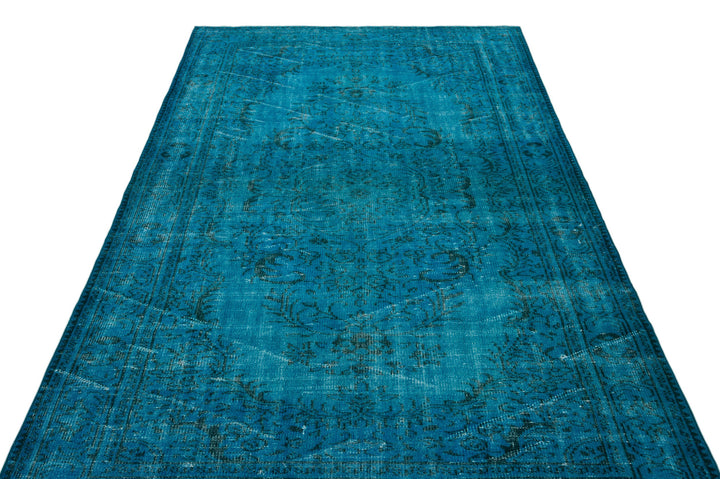 Athens Turquoise Tumbled Wool Hand Woven Rug 172 x 290