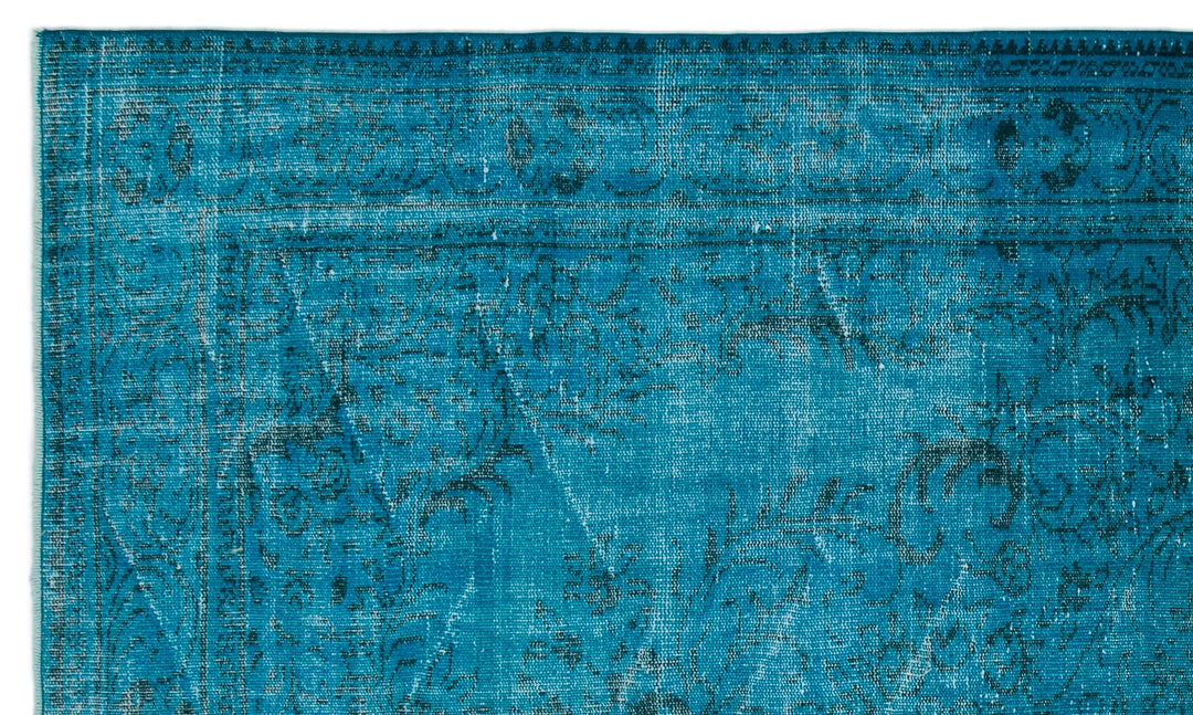 Athens Turquoise Tumbled Wool Hand Woven Rug 172 x 290